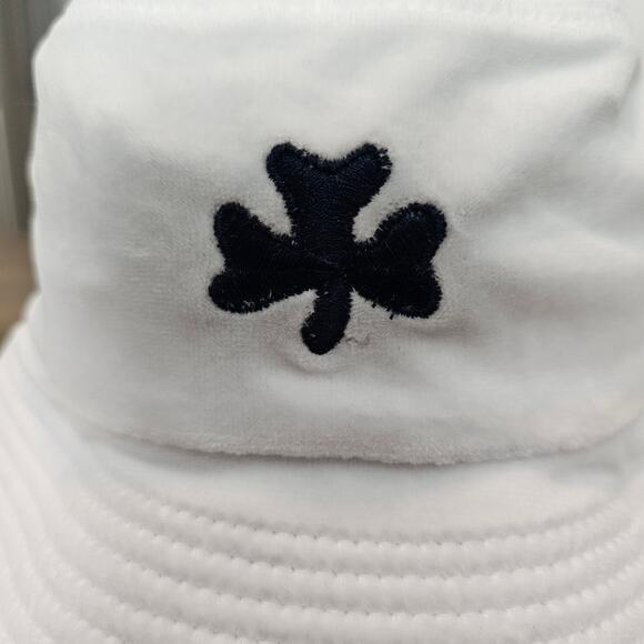 Vintage Notre Dame Bucket Hat 90s White Blue Fighting Irish Retro ND NCAA Fleece - Picture 5 of 9